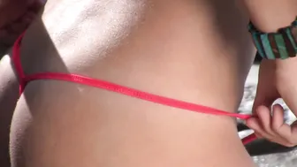 Cheeky Thong and Micro String Bikinis on Taylor Wagner by Nvr Strings www.nvrstrings.com #3