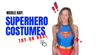 Nicole Kait | Superhero Costumes Try On Haul #1