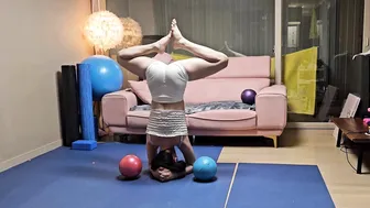 Exercise with a Ball ♥️♥️♥️♥️♥️♥️ Gymnastics at home ♥️♥️ #10