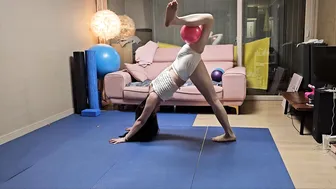 Exercise with a Ball ♥️♥️♥️♥️♥️♥️ Gymnastics at home ♥️♥️ #7