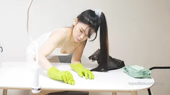 Korean Girlfriend cleans for you ♥️♥️ 청소하는 여친 #4