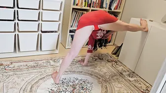 Red Dress Day ♥️♥️ Yoga Legs Stretch #2