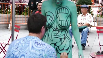 BODY PAINTING : GREEN MODELS #6