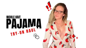 [4K] Nicole Kait | Pajama Try On Haul