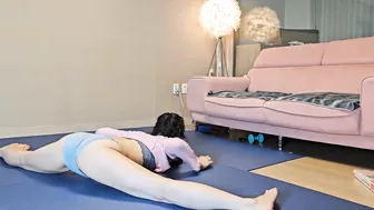 시바포즈 비키니 요가 플로우 Shiva pose, side split | bikini yoga #5