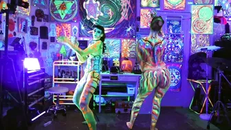 NEON BODY PAINTING # 4 #5