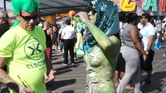 Body Painting : Green Lion #3