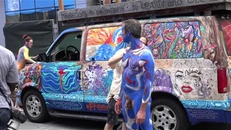 BODY PAINTING : Man In Blue #1