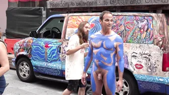 BODY PAINTING : Man In Blue #2