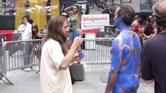 BODY PAINTING : Man In Blue #3