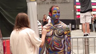 BODY PAINTING : Man In Blue #9