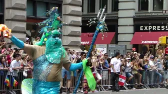 PRIDE PARADE CLIP : LADY IN WHITE