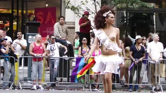 PRIDE PARADE CLIP : LADY IN WHITE #10