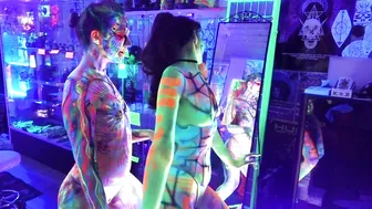 NEON BODY PAINTING # 5 #6