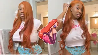 ♡ JESSICA RABBIT HAIR TUTORIAL︱34" GINGER FRONTAL︱ LILY DIOR ♡