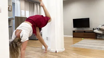 Stretching legs and Workout Gymnastics at Home №2 #9