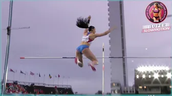 [Super SlowMotion] Women Jump Events - European Championship Helsinki - part 4 #4