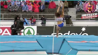 [Super SlowMotion] Women Jump Events - European Championship Helsinki - part 4 #7