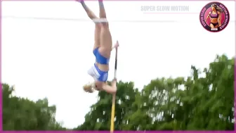 [Super SlowMotion] Junior Women Pole Vault & High Jump - European U20/U23 Championship 2021 - 6 #3