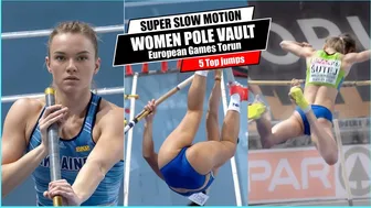 [Super SlowMotion] Top 5 Women Pole Vault Torun Poland 2021 - part 4