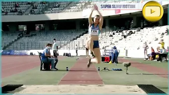 [Super SlowMotion] Top 4 Women Triple Jump - Team Championship 2021 Cluj-Napoca Romania #10