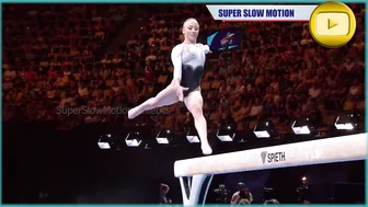 [Super SlowMotion] 3 Great Balance Beam routines - European Championship 2022 Munich #5