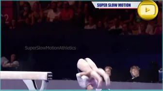 [Super SlowMotion] 3 Great Balance Beam routines - European Championship 2022 Munich #7