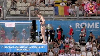 [Super SlowMotion] Women Diving Highlights Roma 2022 European Championships - part 2 #4