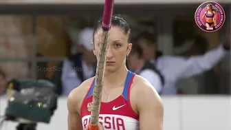 [Super SlowMotion] Women Jump Events - European Championship Helsinki - part 7 #4