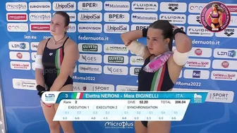 [Super SlowMotion] Women Diving Highlights Roma 2022 European Championships - part 4 #6