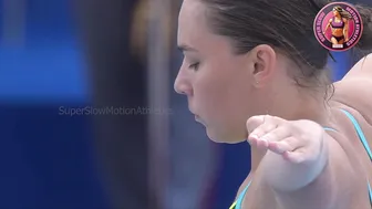 [Super SlowMotion] Women Diving Highlights Roma 2022 European Championships - part 4 #9