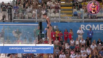 [Super SlowMotion] Women Diving Highlights Roma 2022 European Championships - part 1 #4