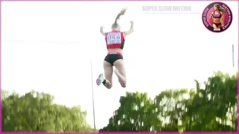 [Super SlowMotion] Junior Women Pole Vault & High Jump - European U20/U23 Championship 2021 - 10 #3