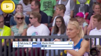 [SuperSlowMotion] Top 5 Women High Jump Slow Motions European Championship Zurich #9