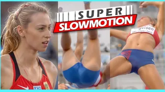 [Super SlowMotion] Women Jump Events - European Championship Helsinki - part 2