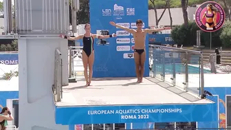 [Super SlowMotion] Women Diving Highlights Roma 2022 European Championships - part 5 #10