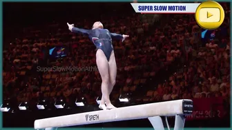 [Super SlowMotion] 2 Great Balance Beam routines - European Championship 2022 Munich #3