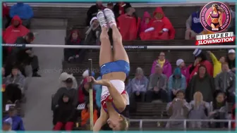 [Super SlowMotion] Women Jump Events - European Championship Helsinki - part 3 #7