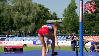 [Super SlowMotion] Junior Women Pole Vault & High Jump - European U20/U23 Championship 2021 - 5 #4