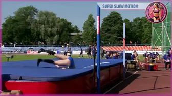 [Super SlowMotion] Junior Women Pole Vault & High Jump - European U20/U23 Championship 2021 - 5 #6