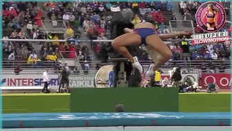 [Super SlowMotion] Women Jump Events - European Championship Helsinki - part 9 #2