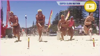 [Super SlowMotion] Women Beach Flags - Race 2 #2