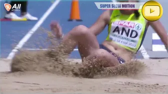 [Super SlowMotion] Women Long Jump Highlights - 3rd Division - European Team Games 2023 #5