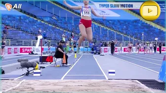 [Super SlowMotion] Women Long Jump Highlights - 3rd Division - European Team Games 2023 #9