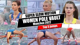 [SuperSlowMotion] Top 5 Women High Jump European Athletics Championships in Munich 2022 part 1