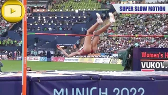 [SuperSlowMotion] Top 5 Women High Jump European Athletics Championships in Munich 2022 part 1 #6