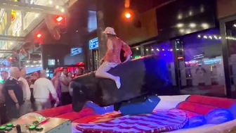 Mechanical bull riding May 11th 2024 in Benidorm made in ♥️♥️♥️♥️ #2