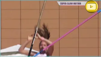 [Super SlowMotion] 4 Great jump Women Pole Vault European Team Championship part 1 #10