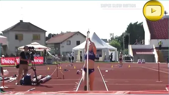 [Super SlowMotion] 4 Great jump Women Pole Vault European Team Championship part 1 #5