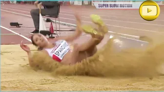 [Super SlowMotion] Top 4 Women Long Jump European Championship Zurich - part 1 #10